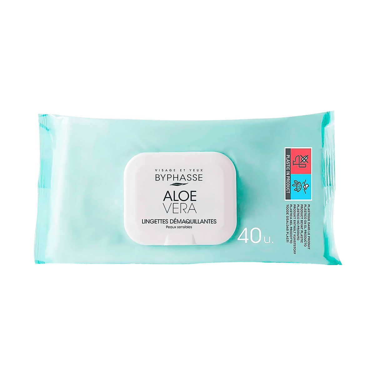 Toallitas Desmaquillantes Byphasse De Aloe Vera 40 Unidades
