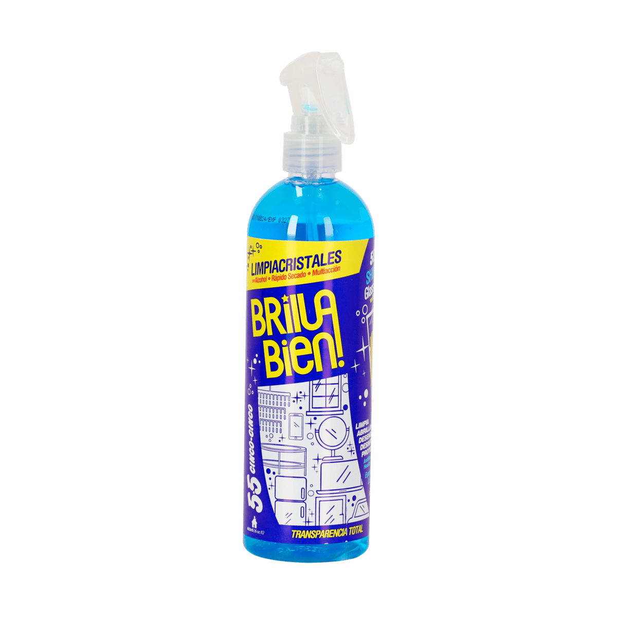 Limpia Cristales 5.5 Brilla Bien 16Oz