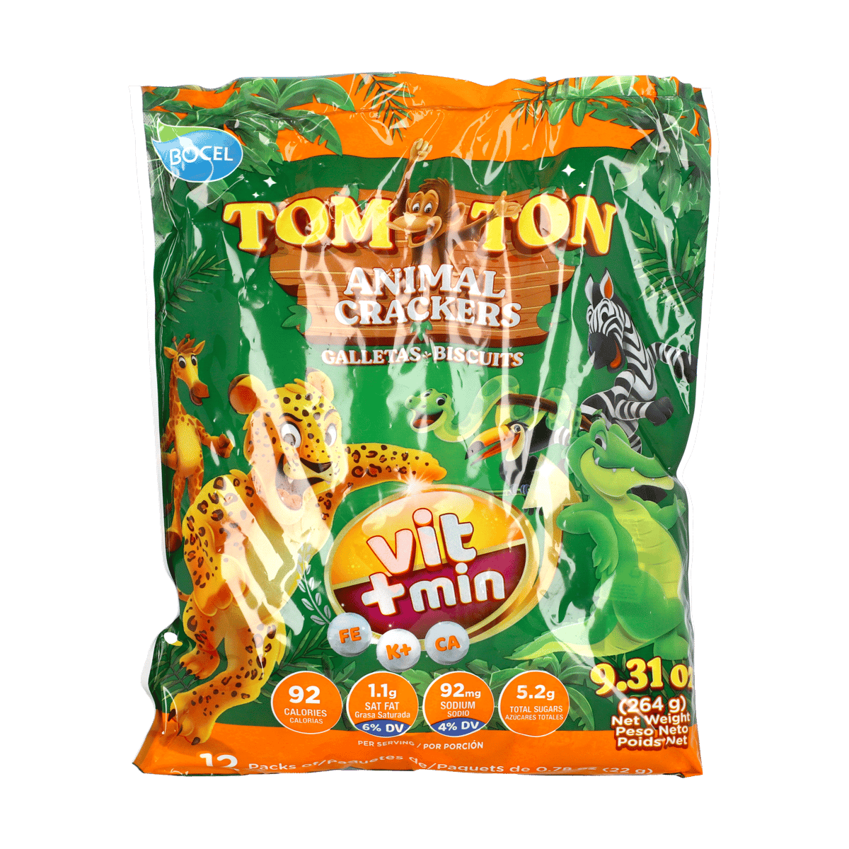 Galletas Biscuits Animal Tom Ton 12 Packs