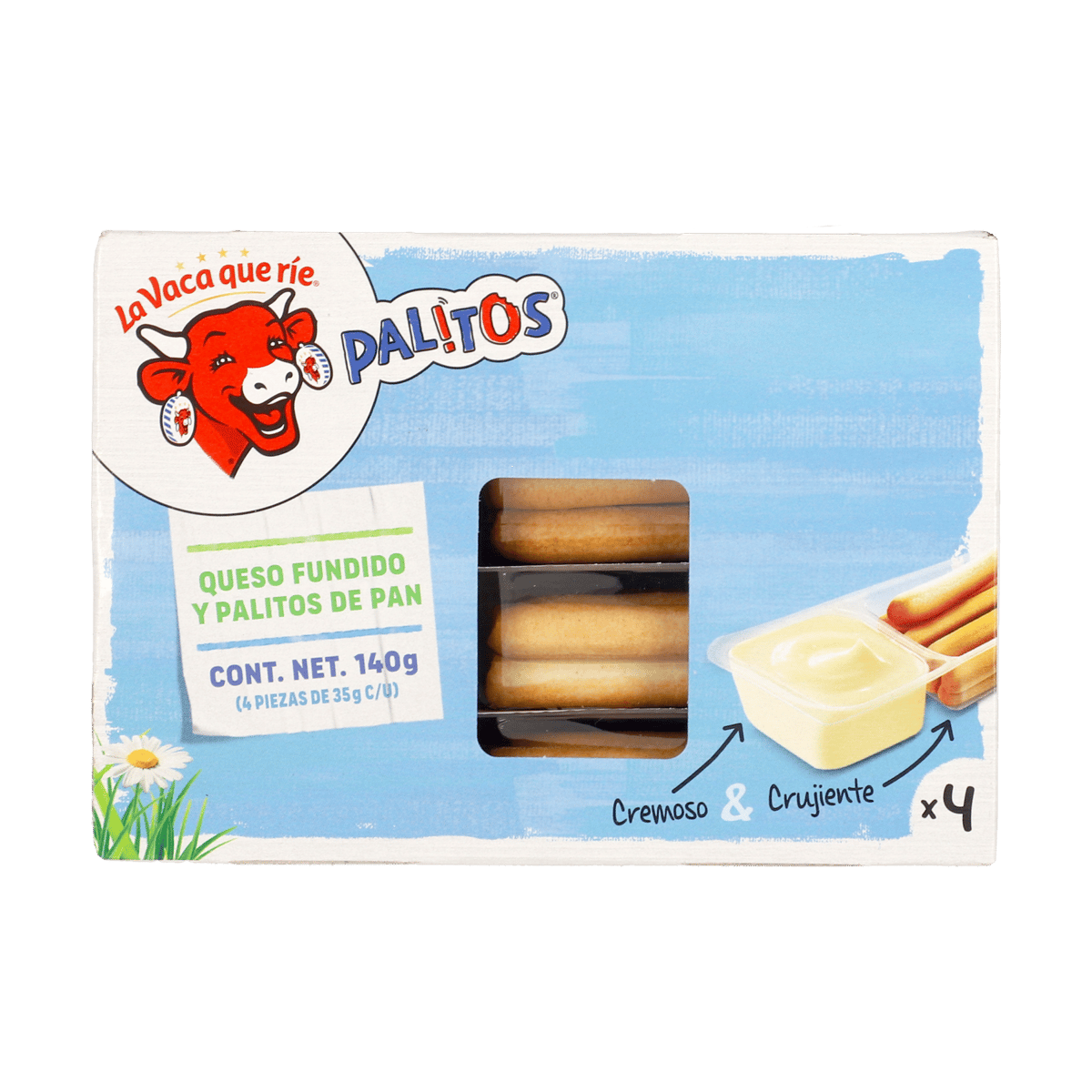 Queso Fundido Y Palitos De Pan 4 Uds C/U 140 g 