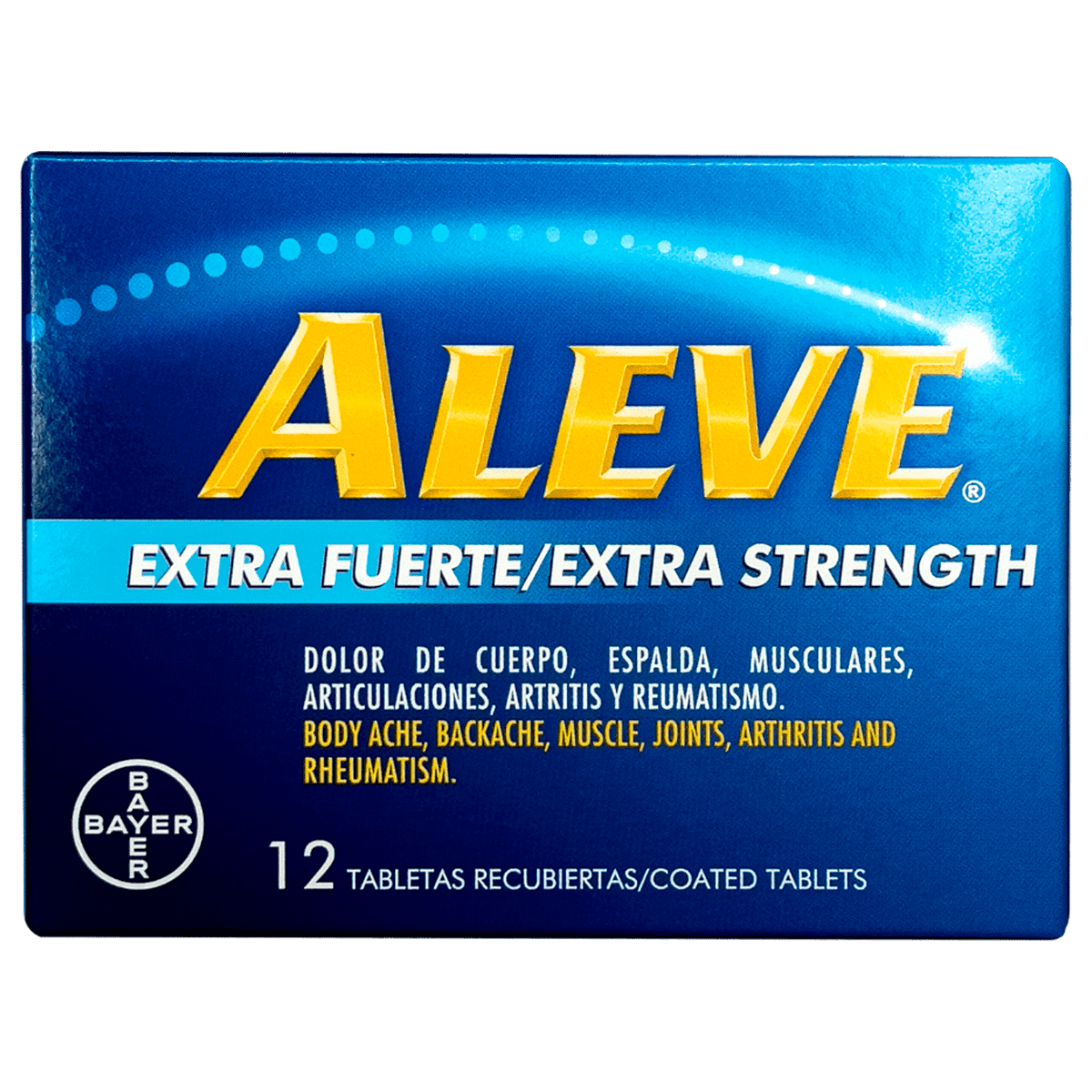 Analgésico ALEVE Extra Fuerte 12 Tabletas