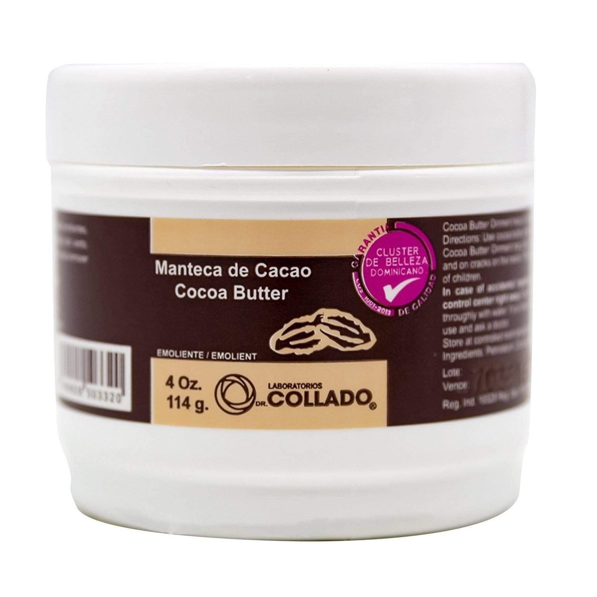 Manteca De Cacao Dr. Collado  4 Oz