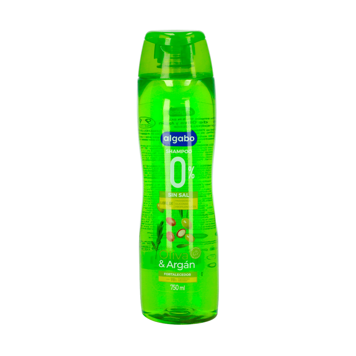 Shampoo Fortalecedor Algabo 0% Sal Oliva & Argán 750ml