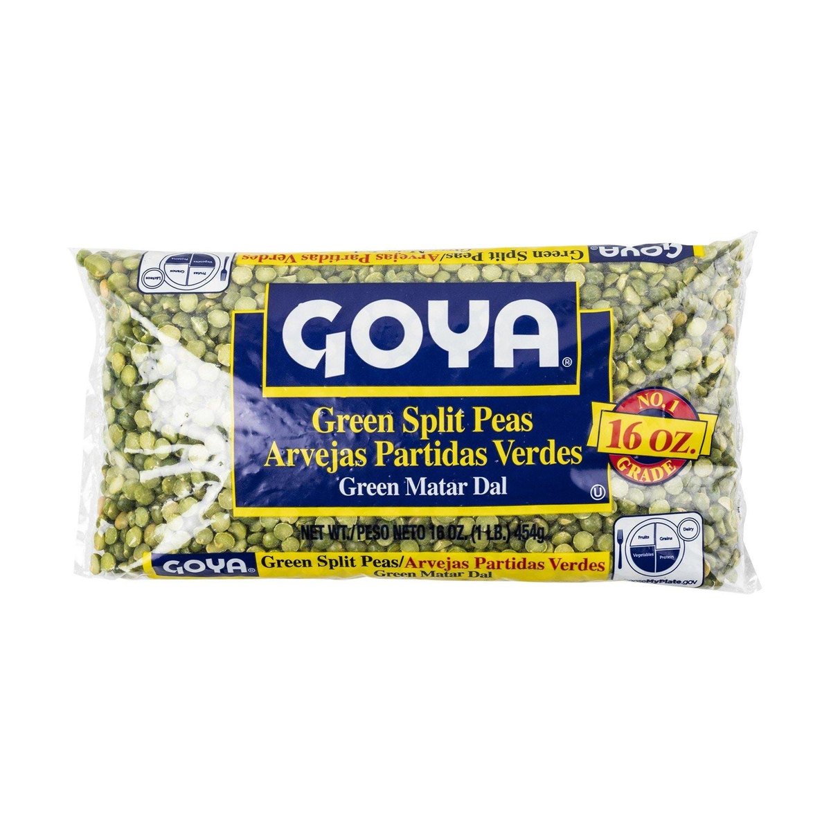 Arvejas Partidas Verdes Goya 454 g