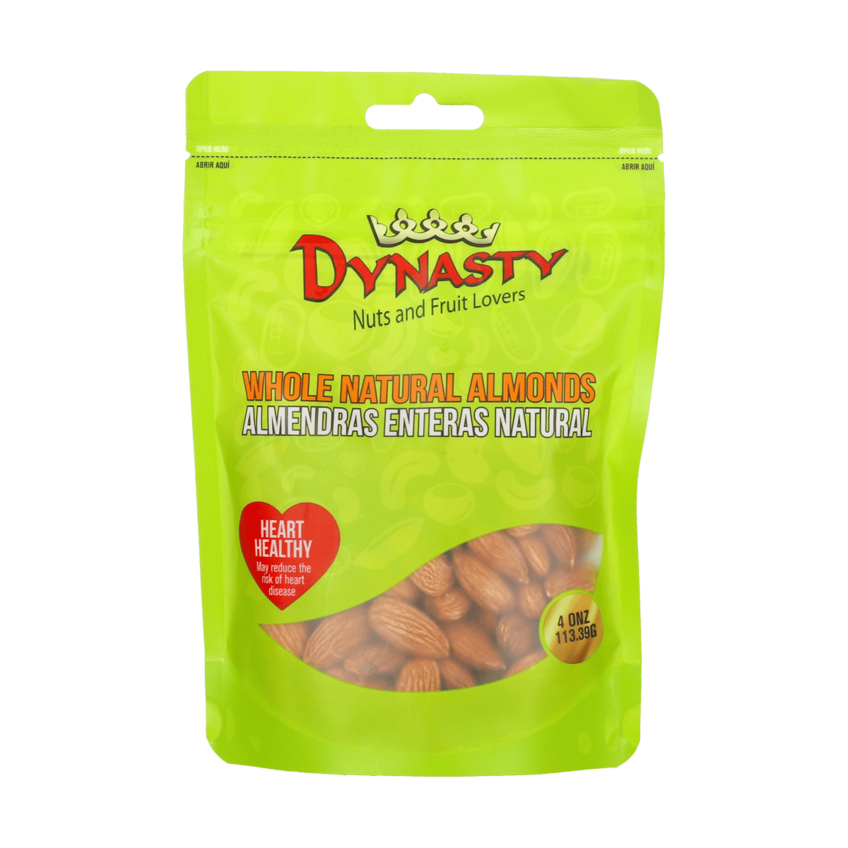 Almendras Enteras Naturales Dynasty 113 g