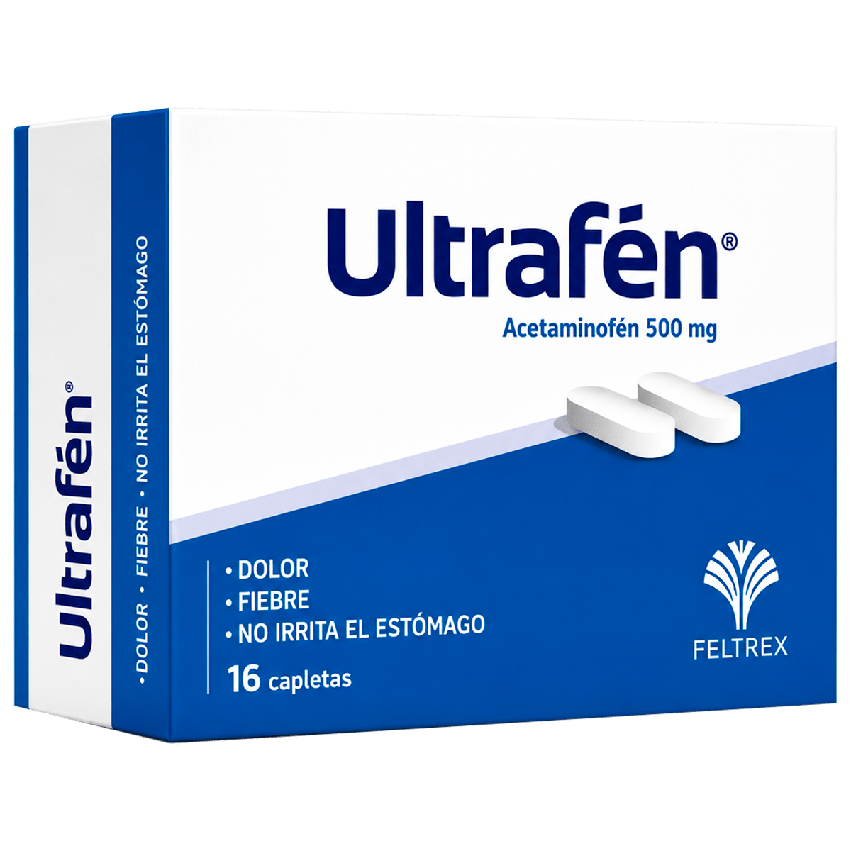 Acetaminofén Ultrafén 16 Tabletas  