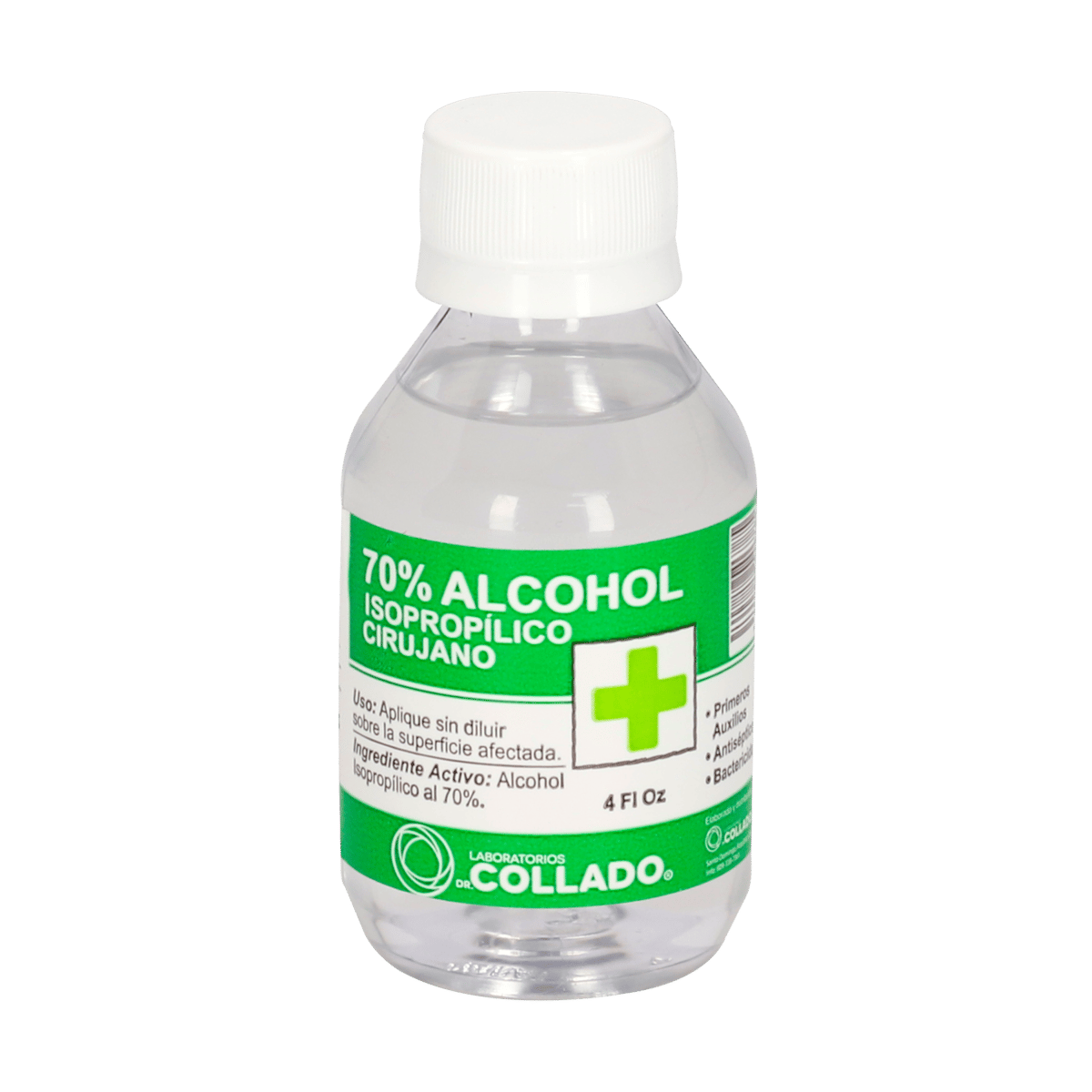 Alcohol Isopropílico Cirujano 70% Collado 4 Oz