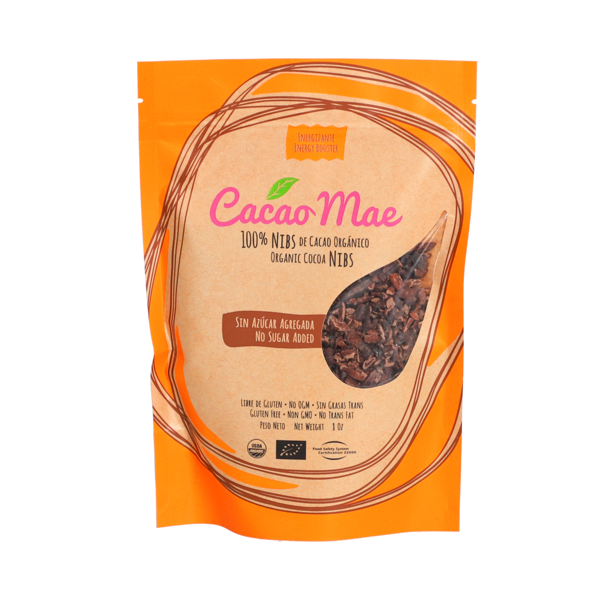 Cacao Mae Nibs de Cacao Orgánico 8 Oz