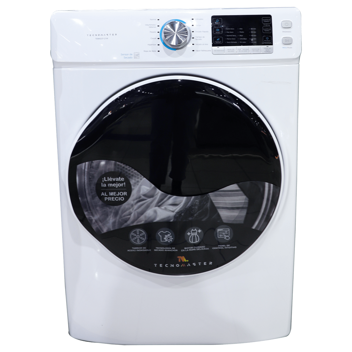 Secadora Tecnomaster a Gas de Carga Frontal 21 kg TEMIGCF-21W