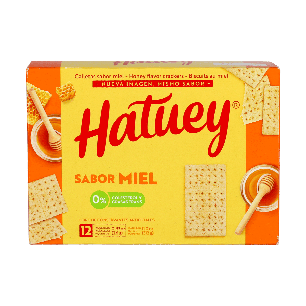 Galletas Hatuey Sabor Miel 12 uds