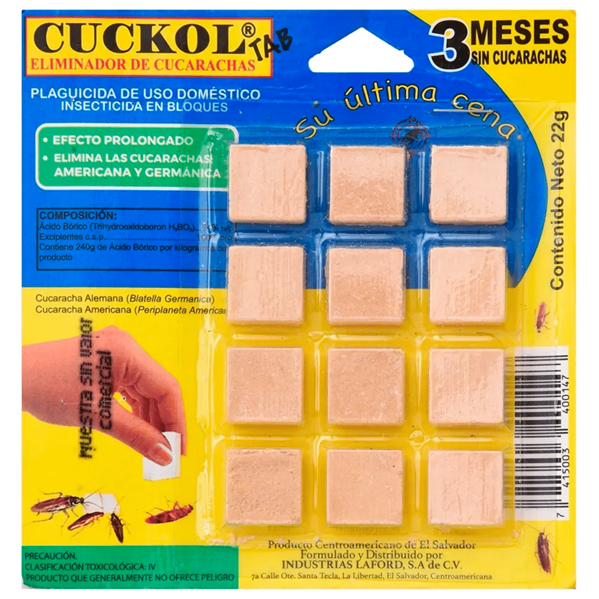 Eliminador de Cucarachas Cuckol 22 g