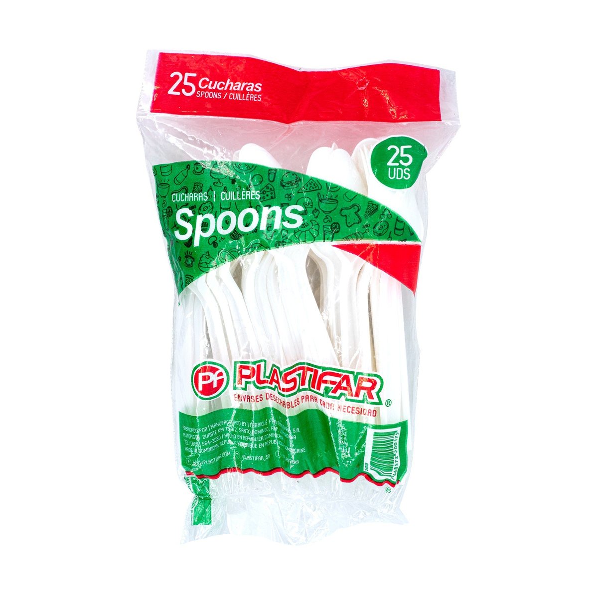 Cucharas Plástica Plastifar 25 Und