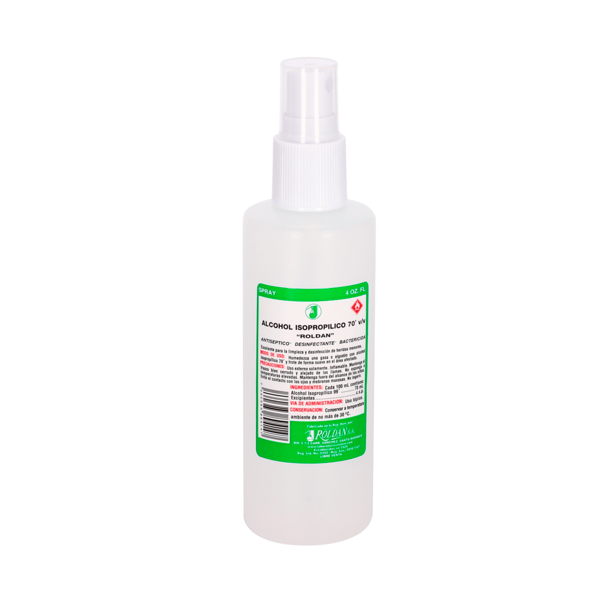 Alcohol Roldan En Spray 4 Oz