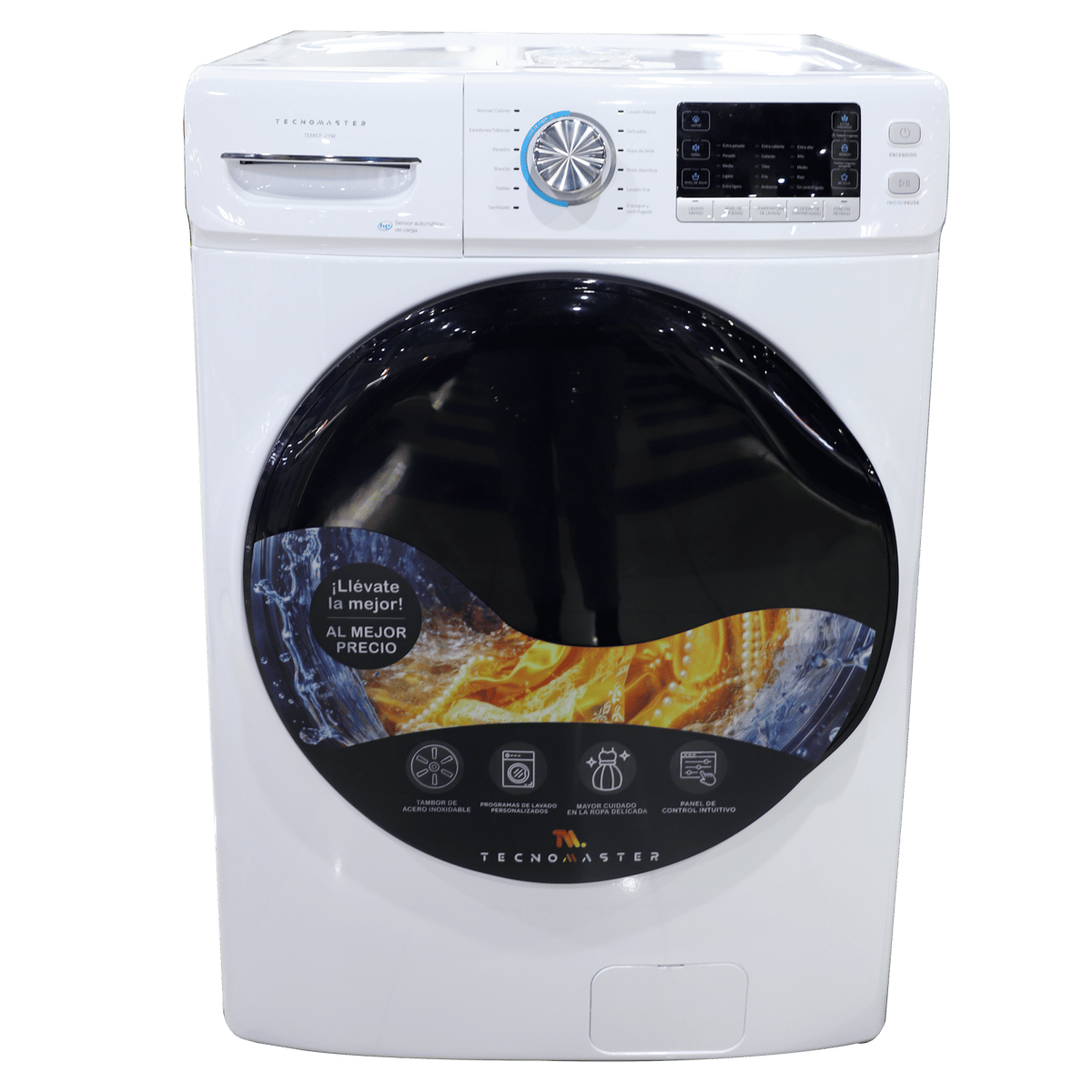 Lavadora Automática Tecnomaster Carga Frontal 21 kg TEMICF-21W