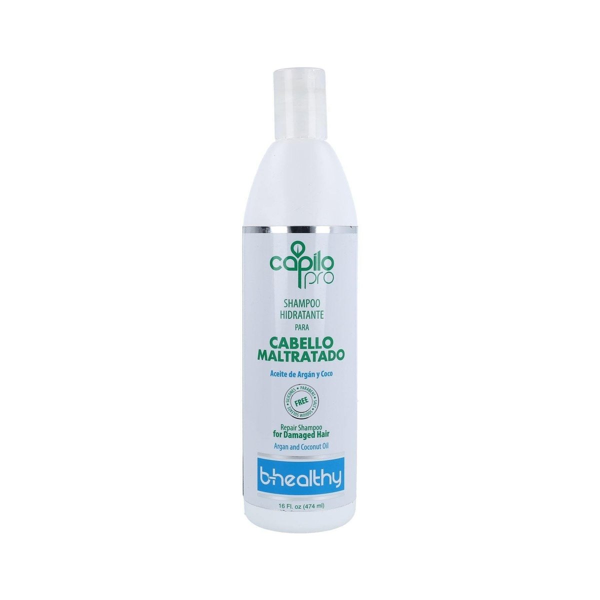 Shampoo Hidratante Capilo Pro Para Cabello Maltrado16 Oz
