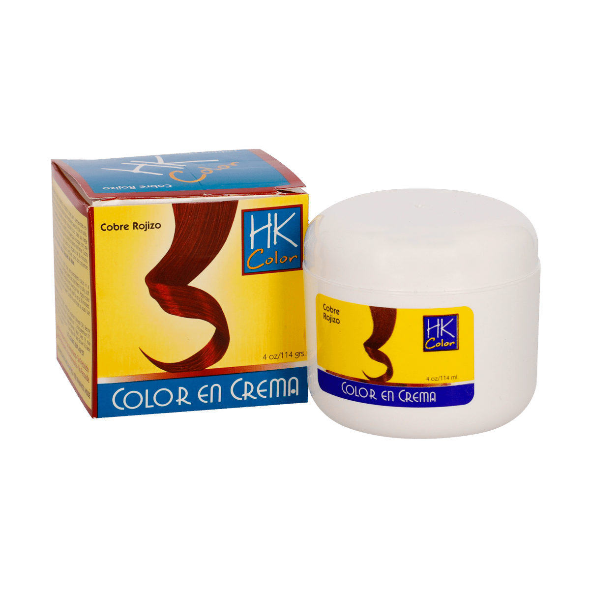 Color En Crema Hk Cobre Rojizo 114grs