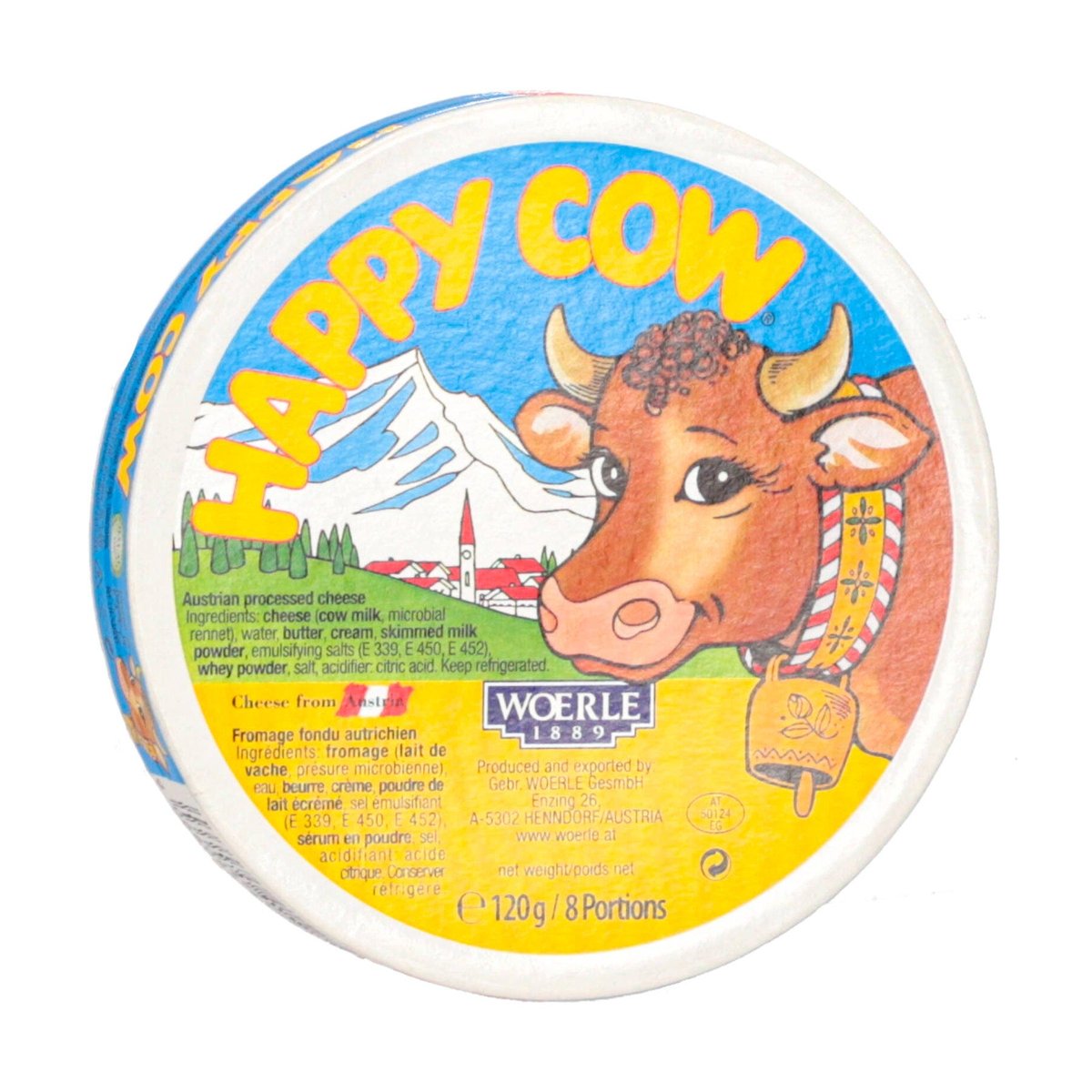 Queso Happy Cow Regular 128g 8 Porciones