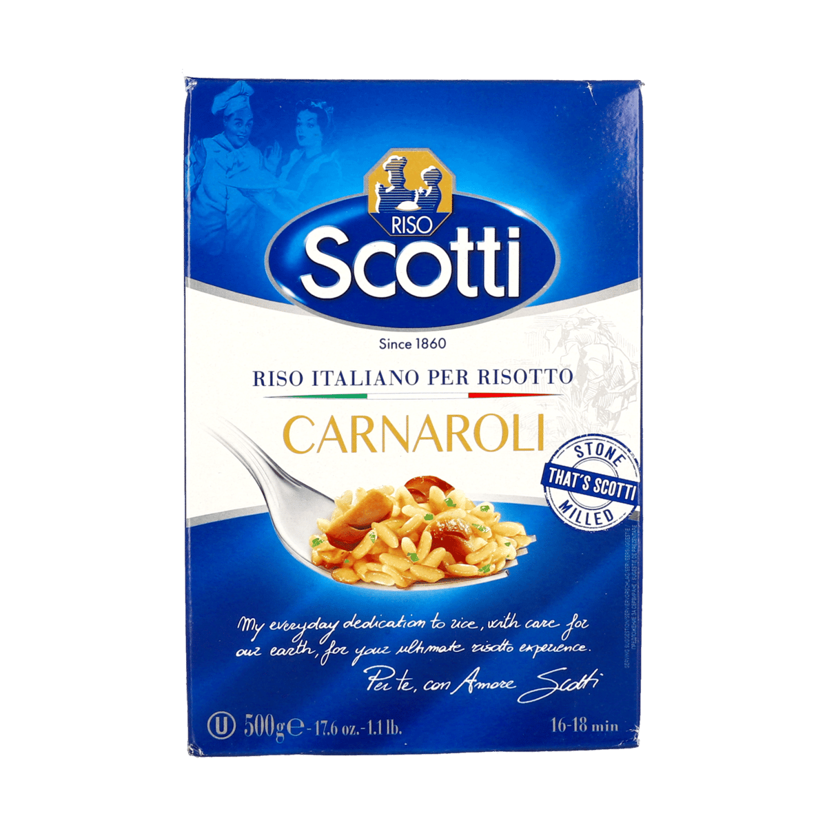 Arroz Carnaroli Para Risotto Riso Scotti 1.1 lb