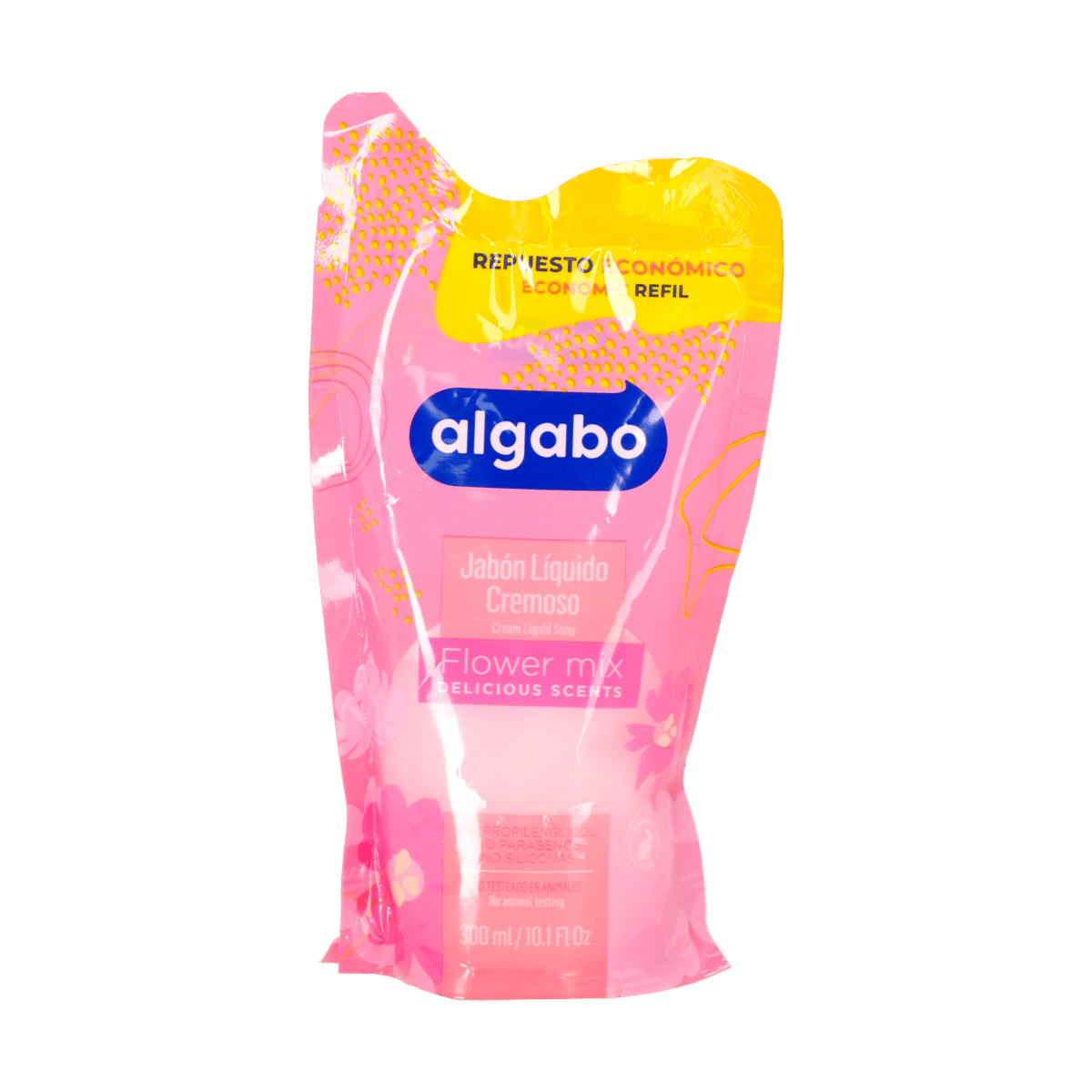 Jabón Liquido Algabo Flores Mixta 300ml