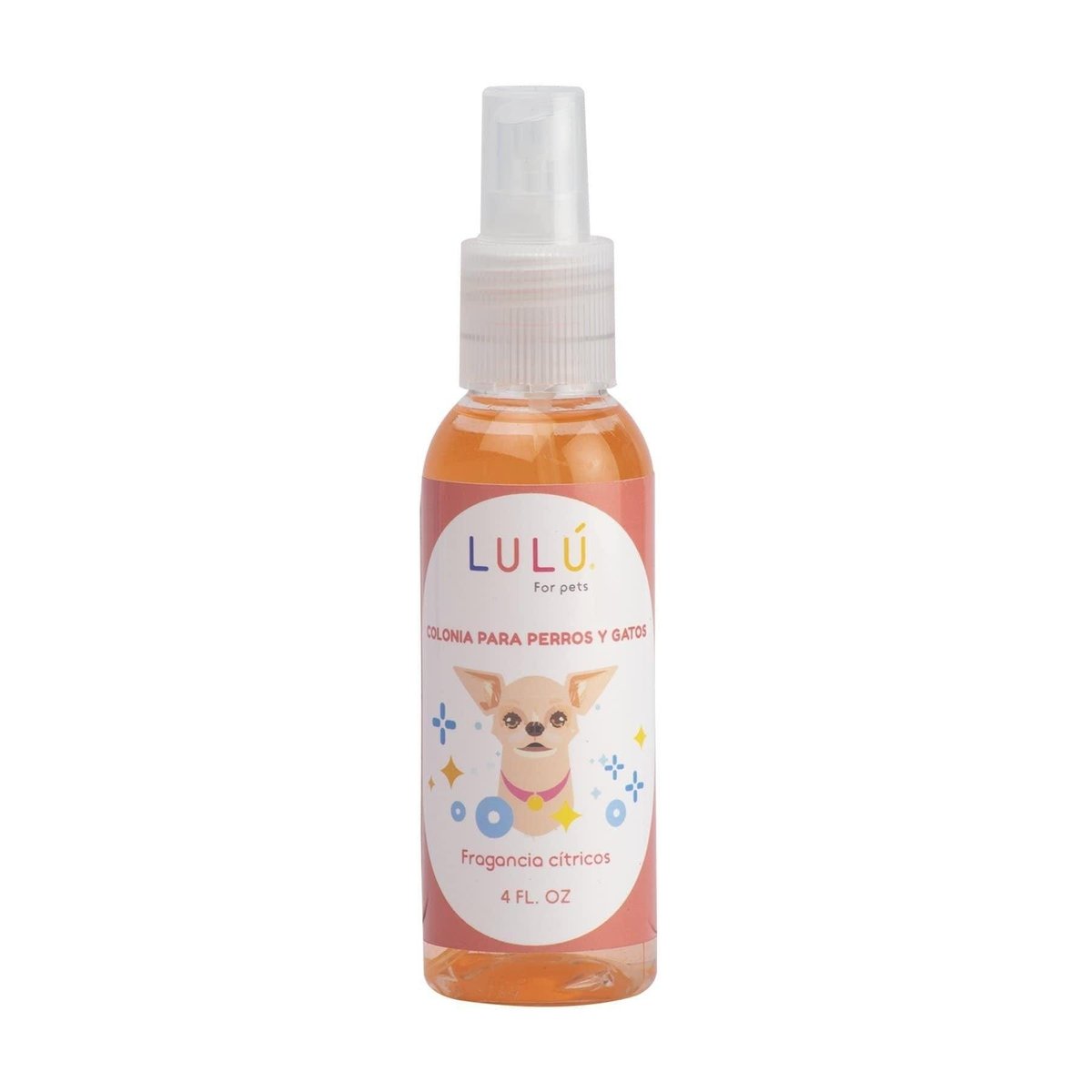 Colonia Para Mascotas Lulu Fragancia Citricos 4 Oz.