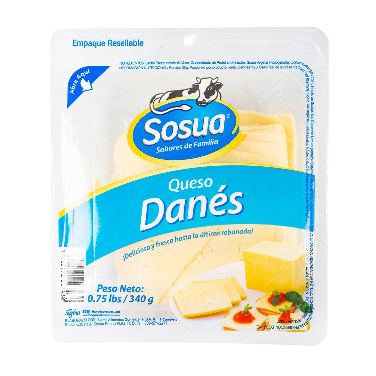 Queso Danés Sosua 340 g