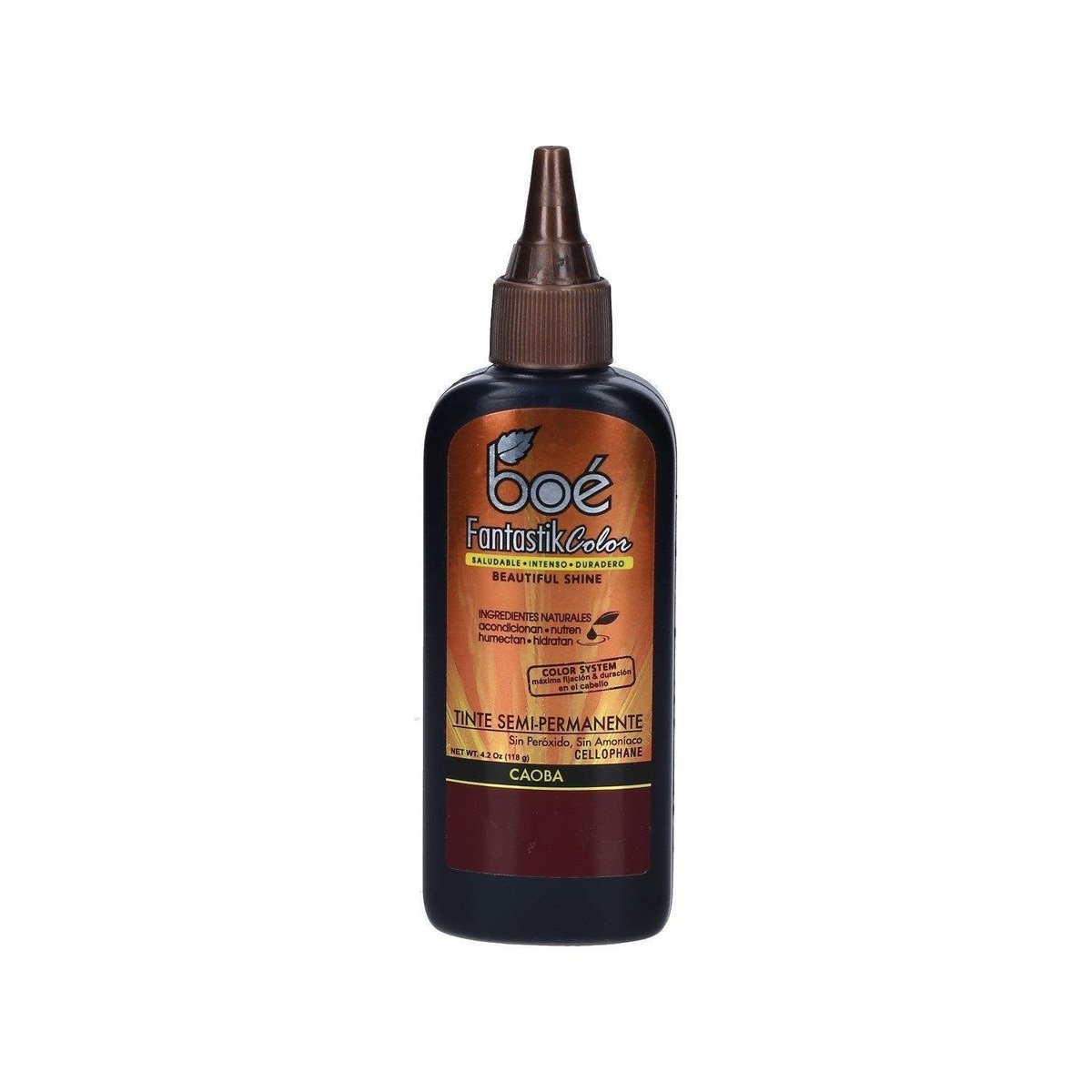 Tinte Semi-permanente Boé Fantatik Color Caoba 4.2 Oz