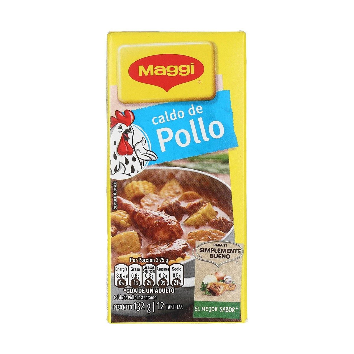 Caldo de Pollo Maggi 132 g – 12 Tabletas