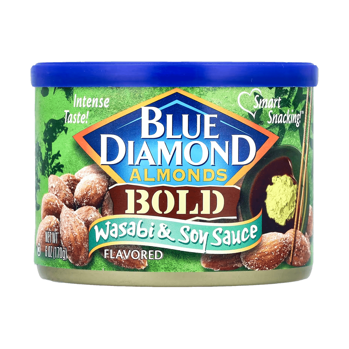 Almendras Bold Wasabi & Soya Blue Diamond 6 oz