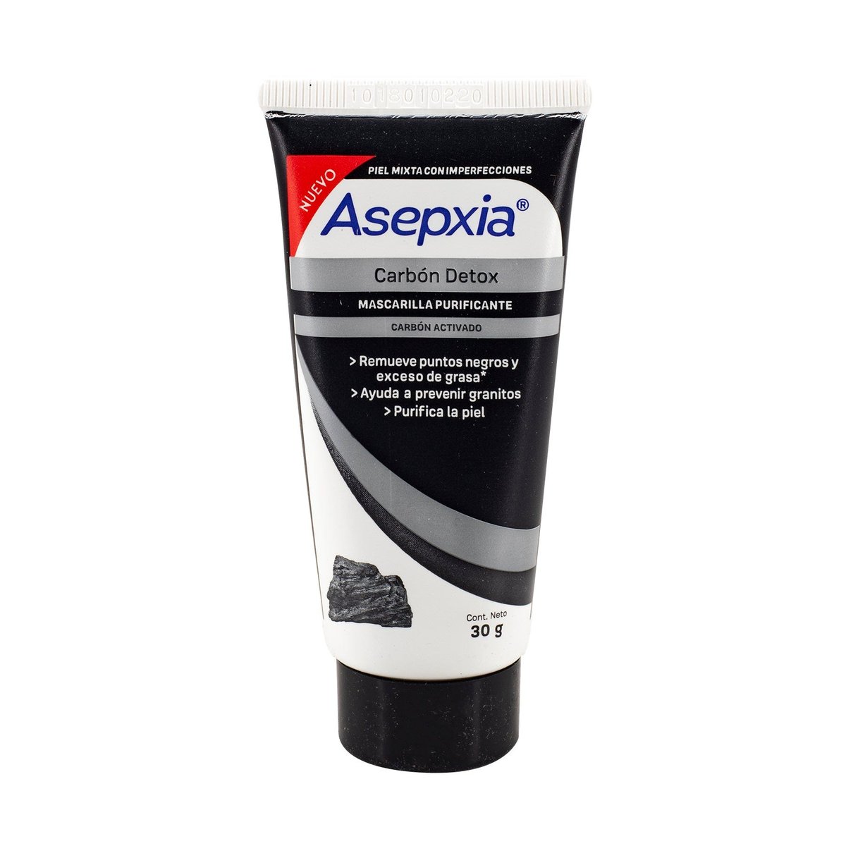 Mascarilla Facial Asepxia Purificante De Carbón Detox 30 g