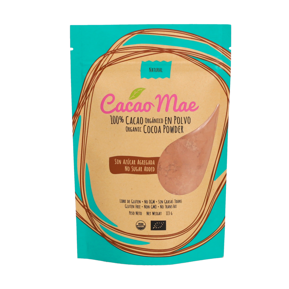 Cacao Mae En Polvo Orgánico 4 Oz