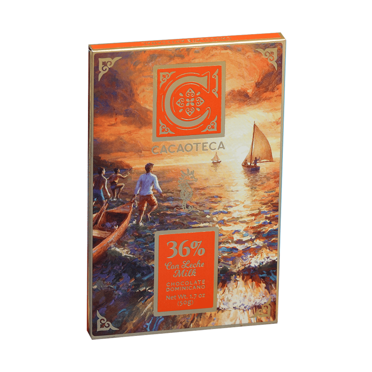 Chocolate Dominicano Cacaoteca Con Leche 36% Cacao 50 g