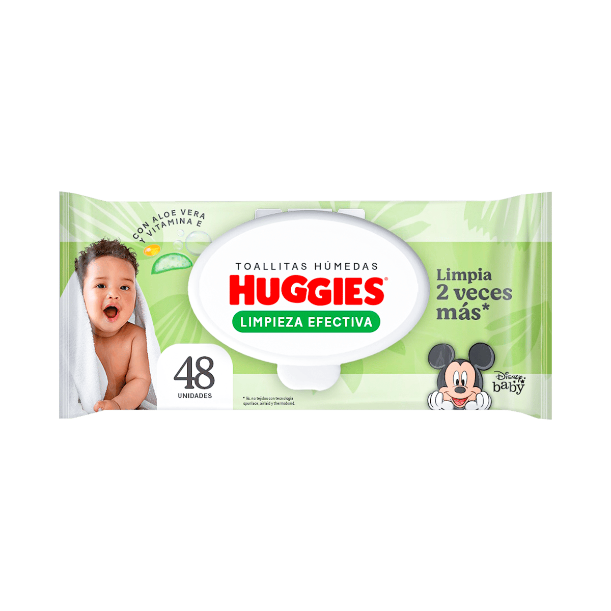 Toallas Húmedas Huggies Limpieza Efectiva 48 Unidades