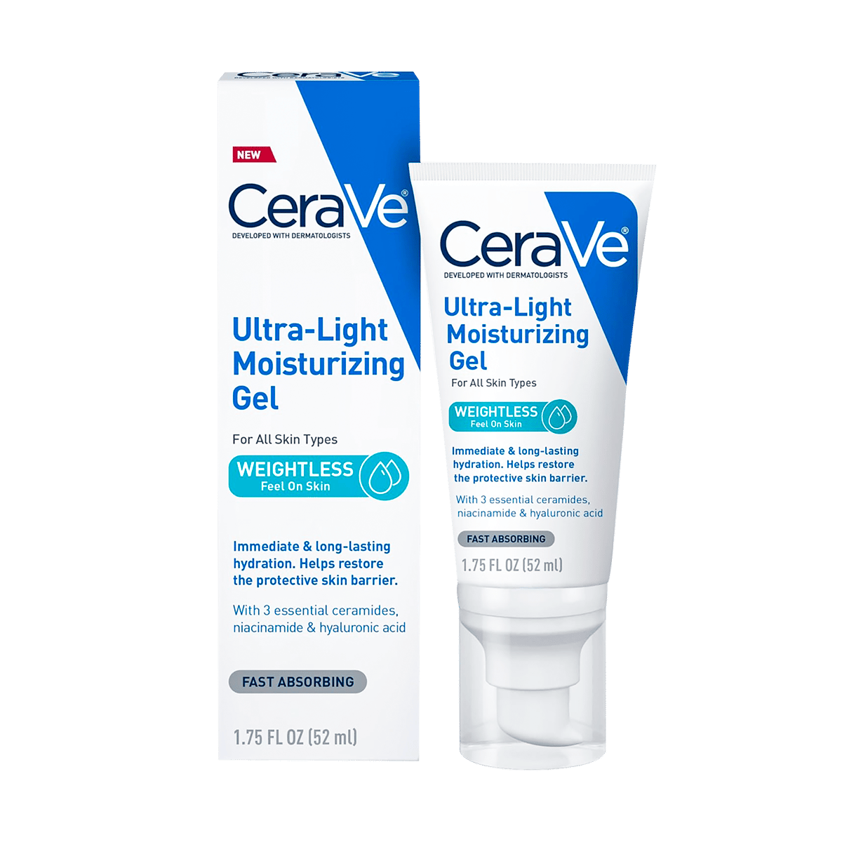 Gel Facial Hidratante CeraVe Ultra Light 52 ml 