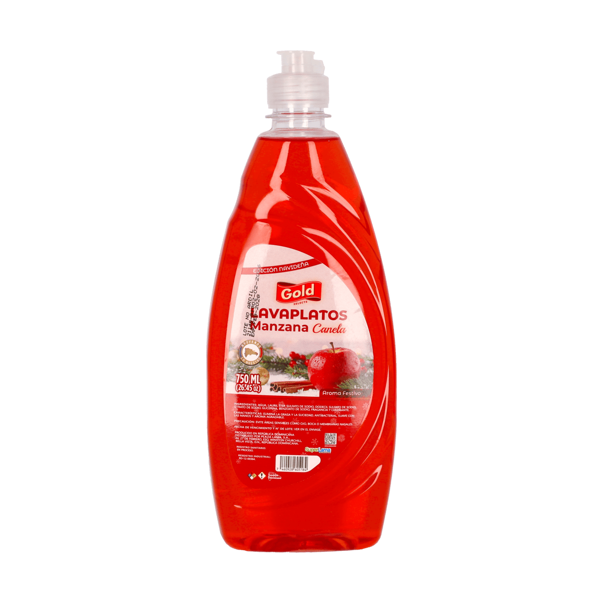 Gold Lavaplatos Manzana Canela 750 ml