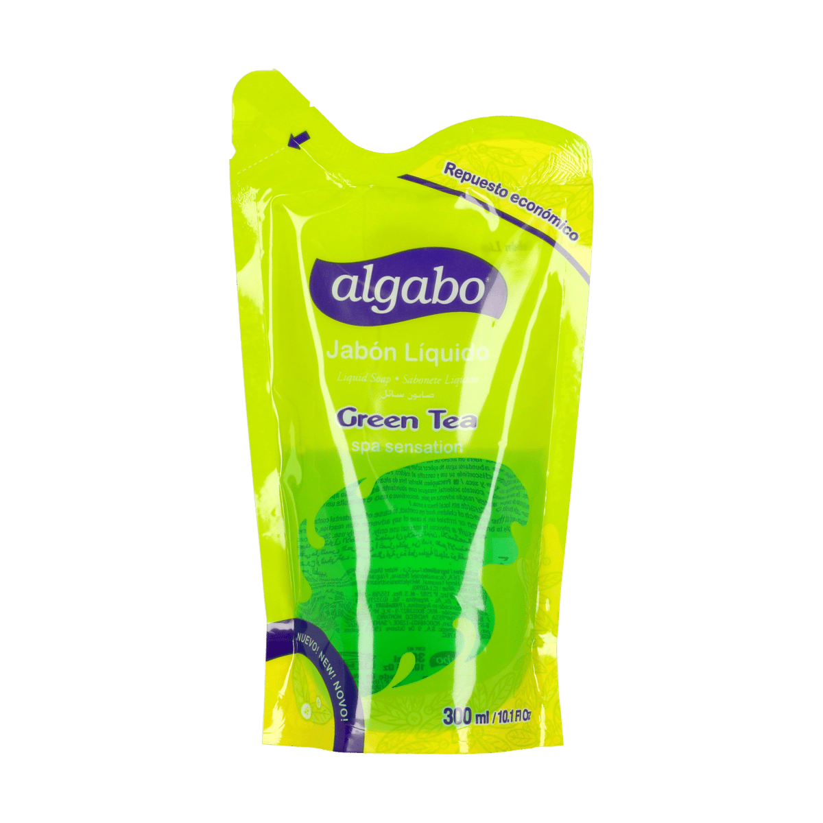 Jabón Liquido algabo De Te Verde 300 ml