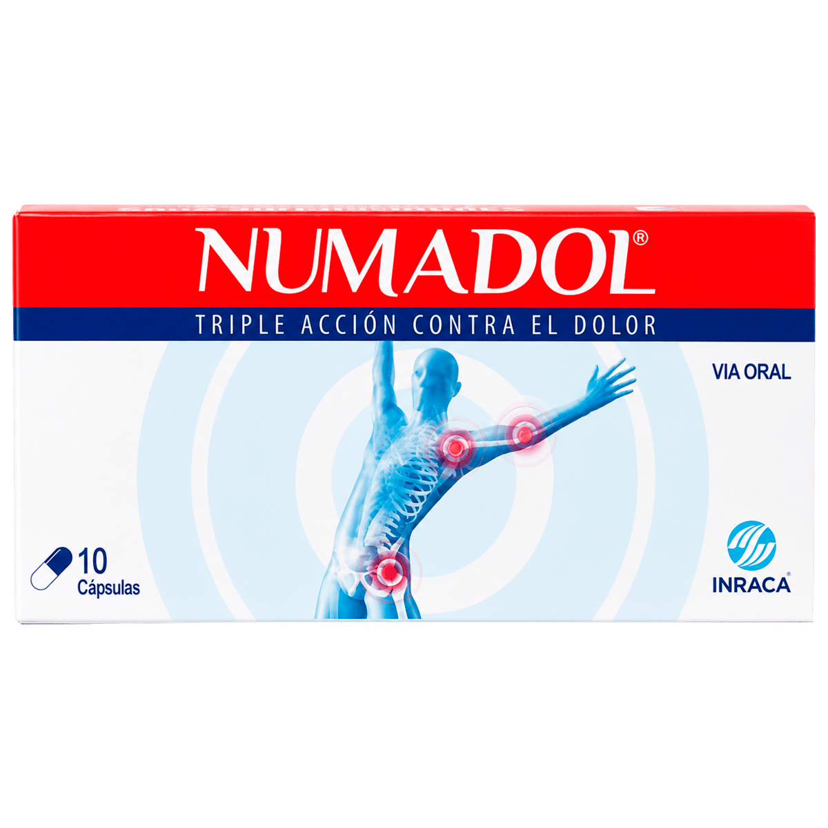Numadol Triple Acción 10 Cápsulas