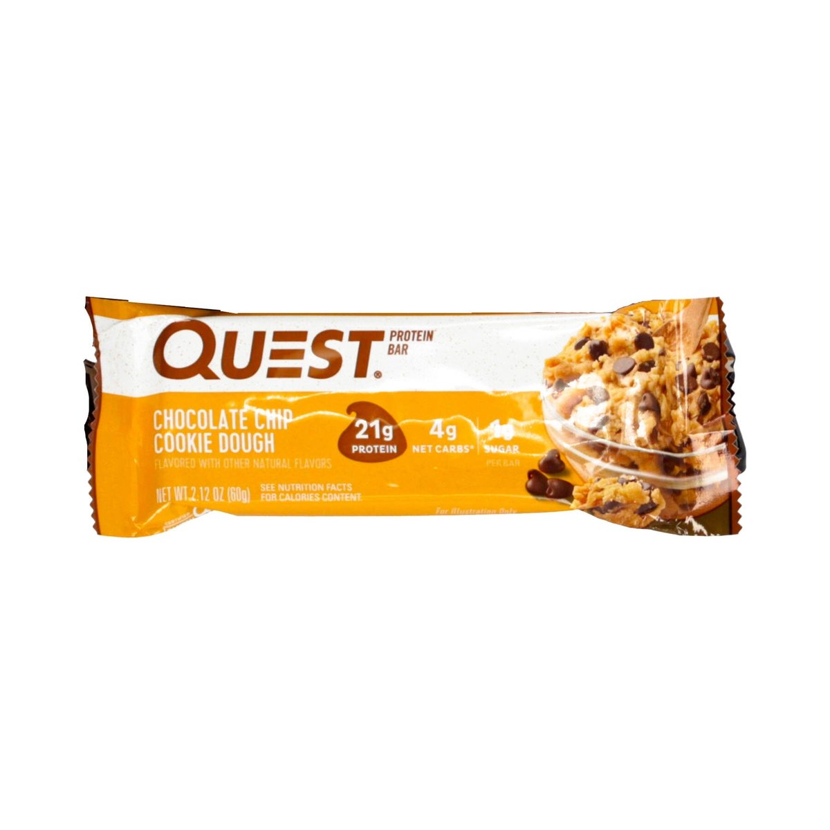 Barra Protein Chocolate Chip y Cookie Dough Quest 60g