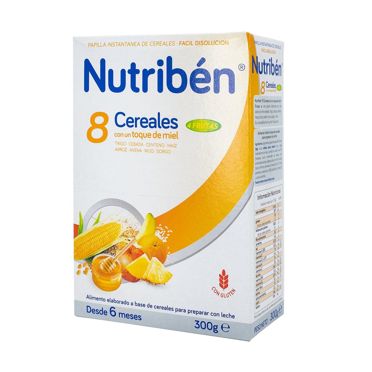 Papilla Instantánea Nutribén 8 Cereales Desde 6 Meses 300 g