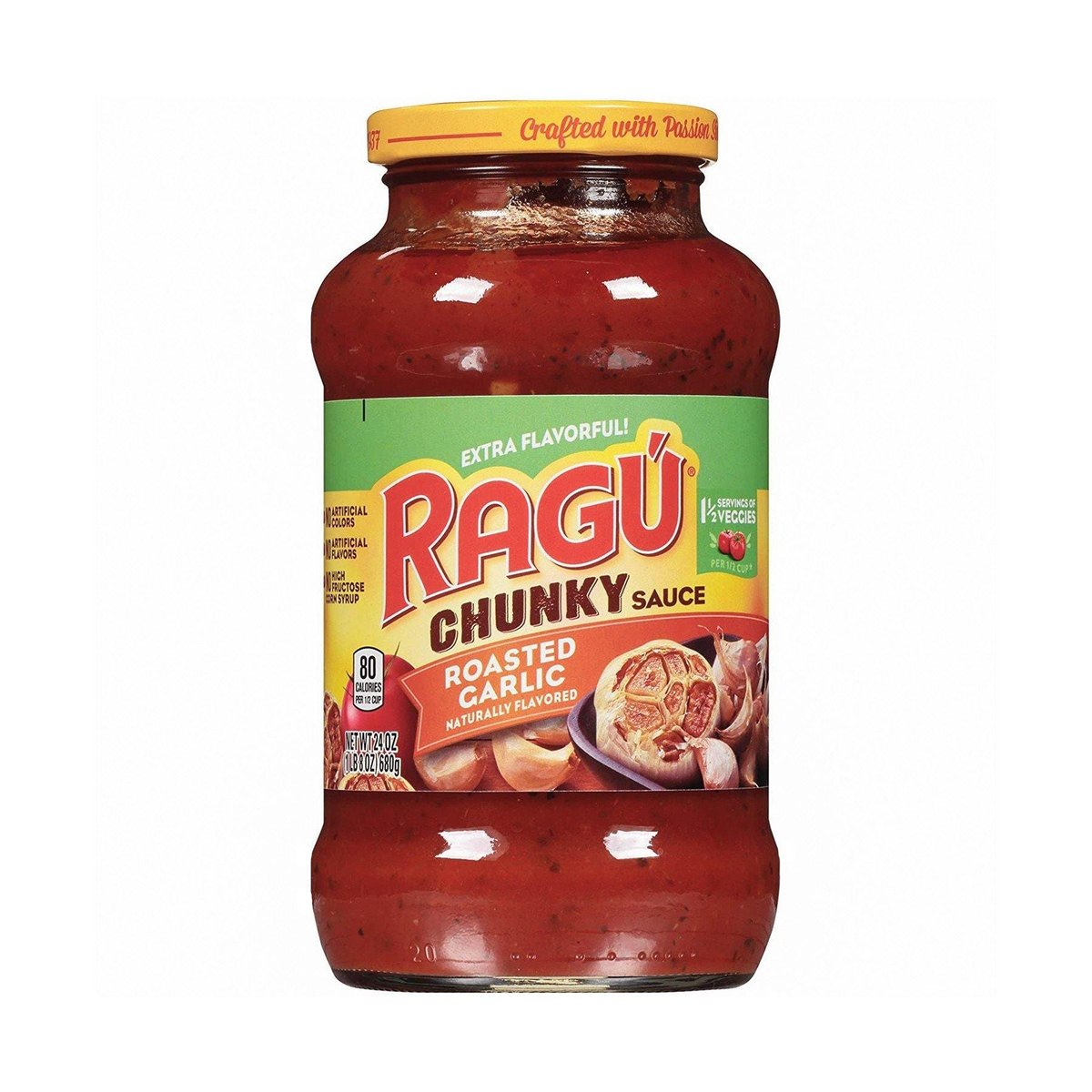 Salsa de Tomates Ragú Ajo Asado 16 Oz