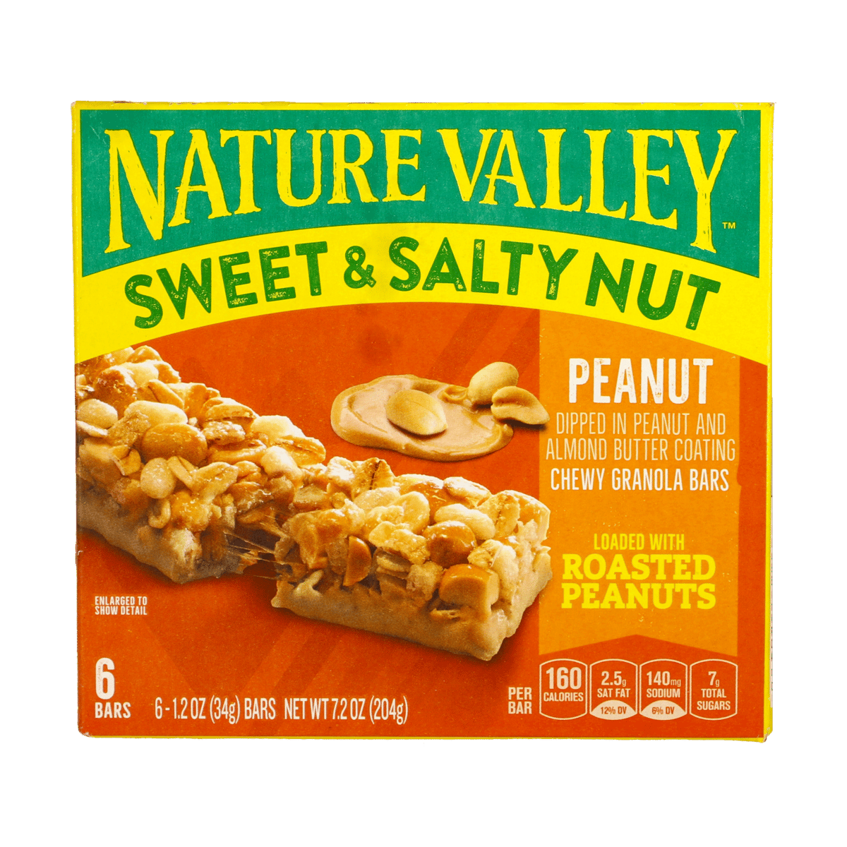 Barras NATURE VALLEY Sweet & Salty Peanut 6 Barras 7.2 oz