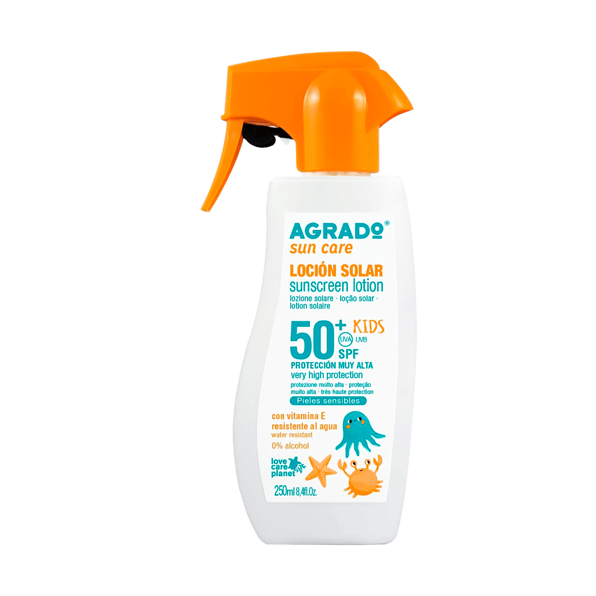 Protector Solar Para Niños AGRADO De 50+ SPF 8.4 oz 