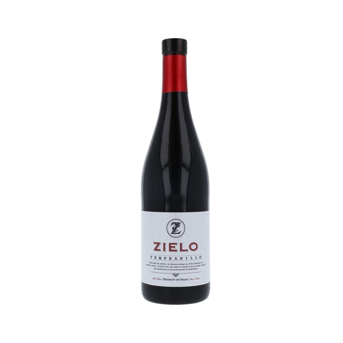 Vino Tinto Zielo Tempranillo 750ml Espana