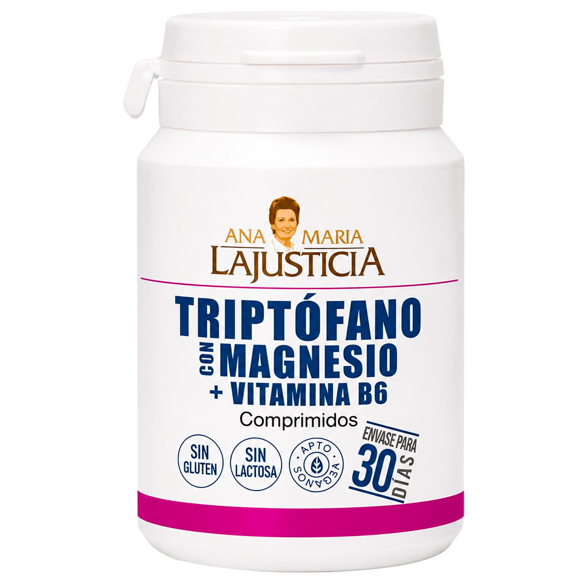 Suplemento Alimenticio Triptófano con Magnesio y Vitamina B6 (60 Comprimidos)