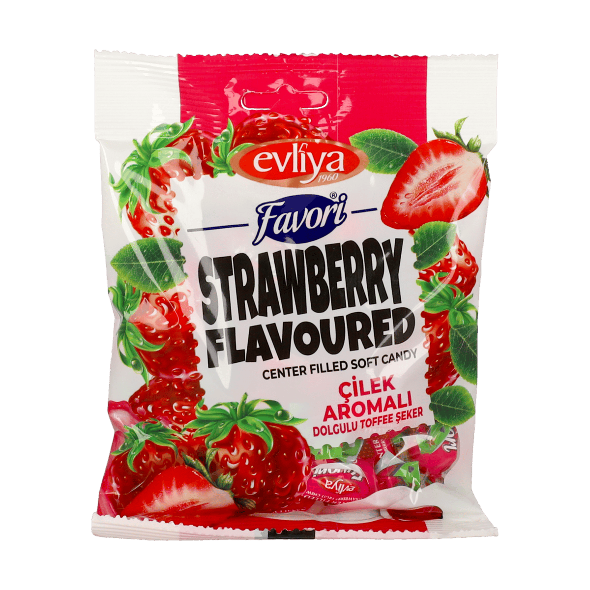Caramelos Suaves Evliya Favori Sabor Fresa 100 g