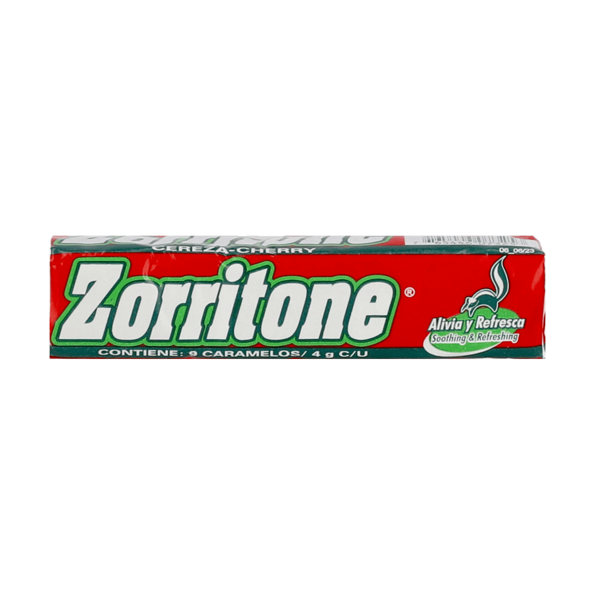 Mentas Sabor Cereza-Cherry Zorritone Pack De 9 Unidades 