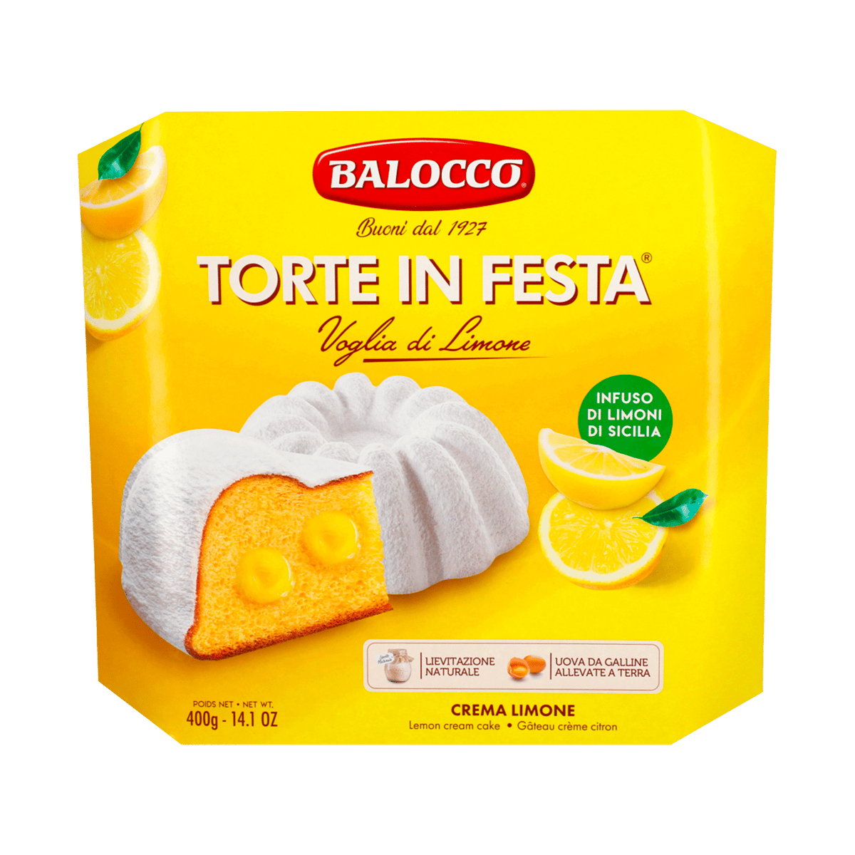 Pastel Balocco De Limón 400g