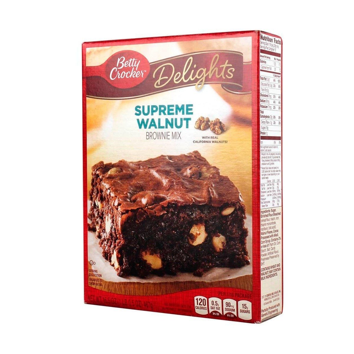 Mezcla Para Pastel Betty Crocker Brownie Con Nueces 16 Oz