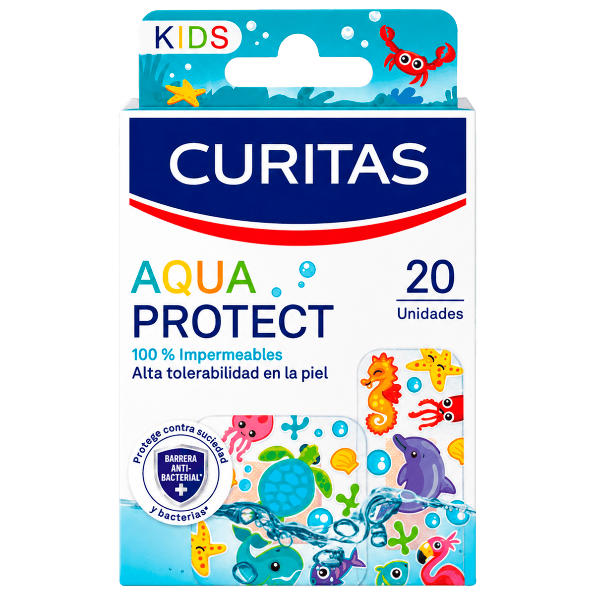 Curitas Aqua Protect Kids 20 Unidades