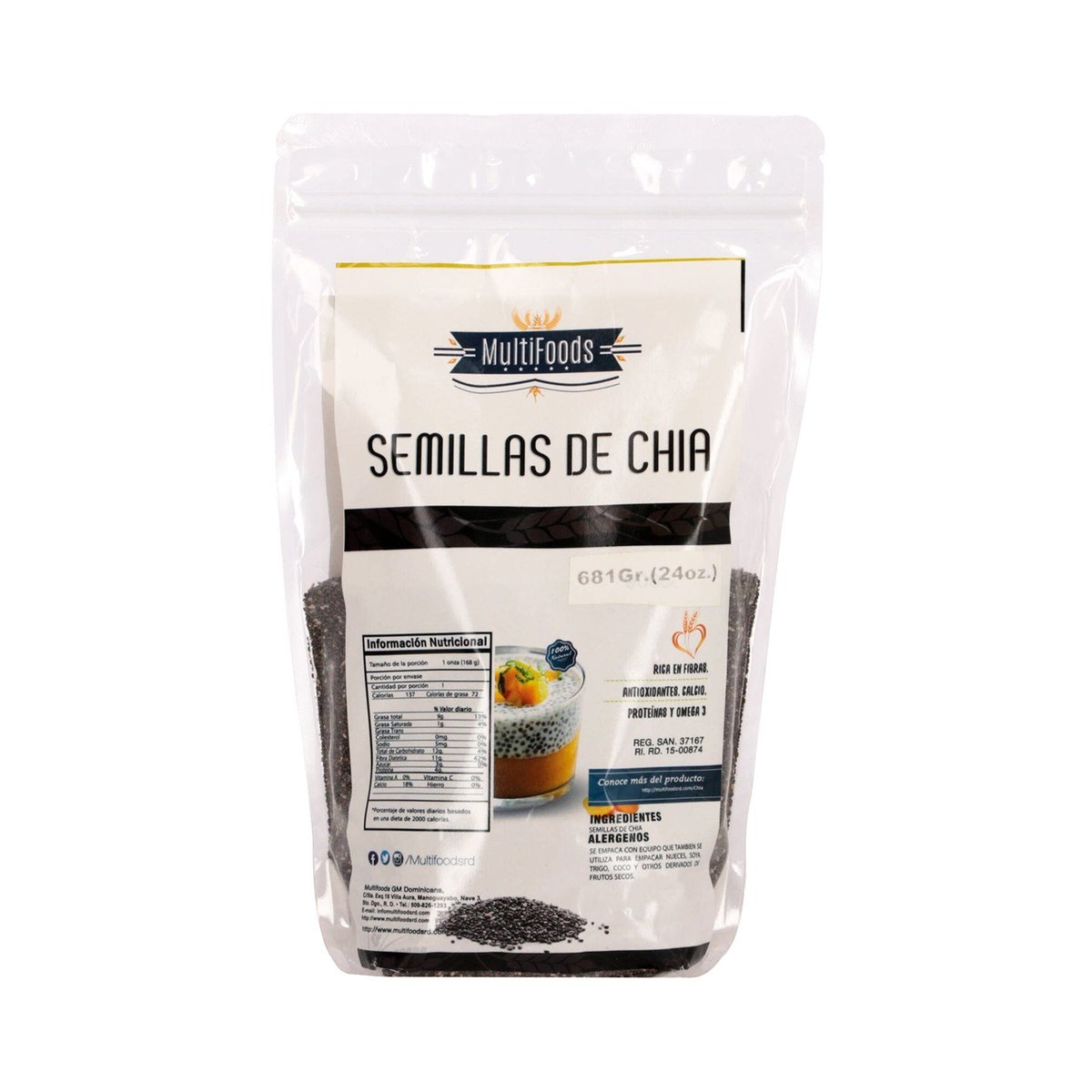 Semillas de Chia Negra MultiFoods 24oz