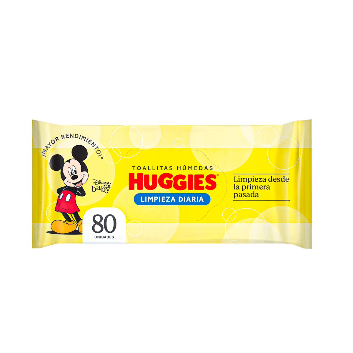 Toallas Húmedas Huggies Limpieza Diaria 80 Unidades